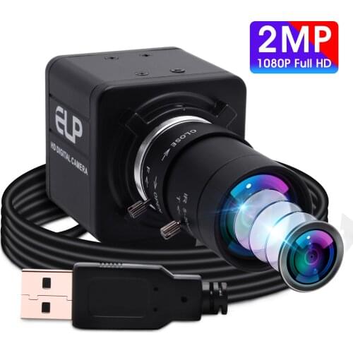 1080P Webcam Full HD CMOS OV2710 High Frame Rate Manual Zoom Varifocal CS Lens Security Mini Usb Camera for Live Video Streaming