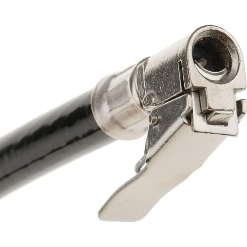 Air Chuck Tire Inflator Gauge 15inch Hose Air Compressors Tools - Bicycle Bike Car Motorcycle Tire Pump Replacement Hose