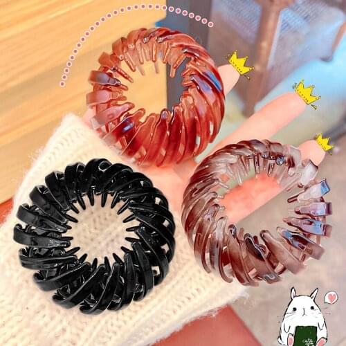 Pearl Rhinestones Colorful Bud Hair Claw Maker Bun Hairgrip Hairpins Hair Accessories Hair Clips For Women Girls Bezel