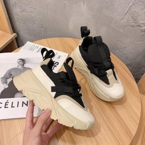 Sneakers Women 2021 Womens Platform Shoes Fashion Thick Bottom Casual Chunky Sneakers Women Sport Shoes Basket Femme Trainers