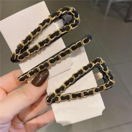 Women hairpins hair accessories female Barlow retro temperament hairpin pearl diamond BB clip