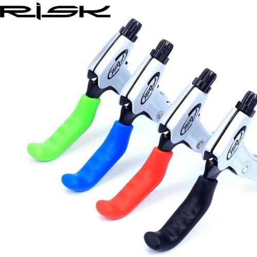 RISK 1Pair Universal Silicone Gel Brake Handle Lever Cover Mountain Road Bike Bicycle ProtectionCover Protector Sleeve Anti-skid