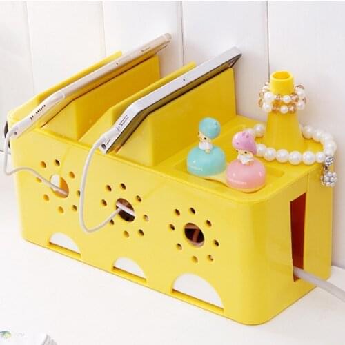 1PC Creative multifunctional power line socket box collection box Cablebox Power wire box power cord socket storage box OK 0553