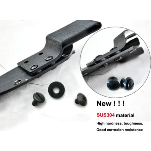 100pcs/lot,Kydex Holster Stainless steel 410 screw knife scabbard screw Suitable for 5mm hole Tek lok buckle screw DIY