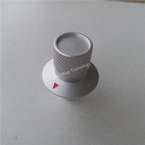 2pcs aluminum knob potentiometer knob 27*34.5*6mm Sandblasting knob D shaft potentiometer cap Power volume gear switch knob