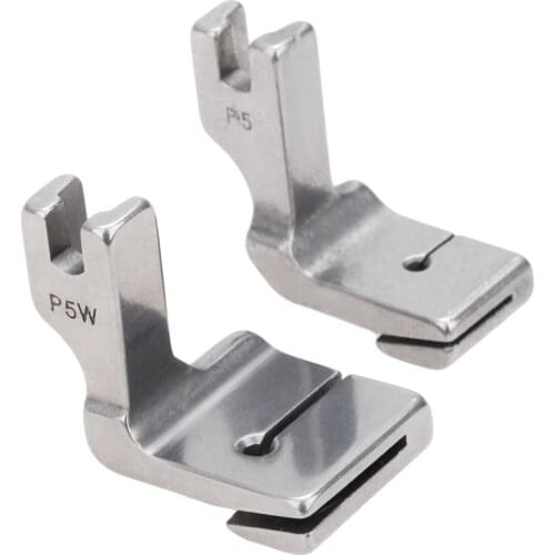 2Pcs/set Industrial Sewing Machine Presser Feet P5W P5 Industrial Flatcar Sewing Machine Wrinkled Foot Wide or Regular