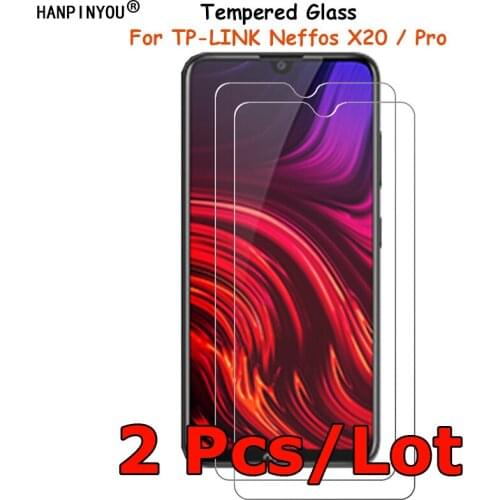 2 Pcs/Lot For TP-LINK Neffos X20 / Pro 6.26" Tempered Glass Screen Protector Explosion-proof Protective Film Toughened Guard