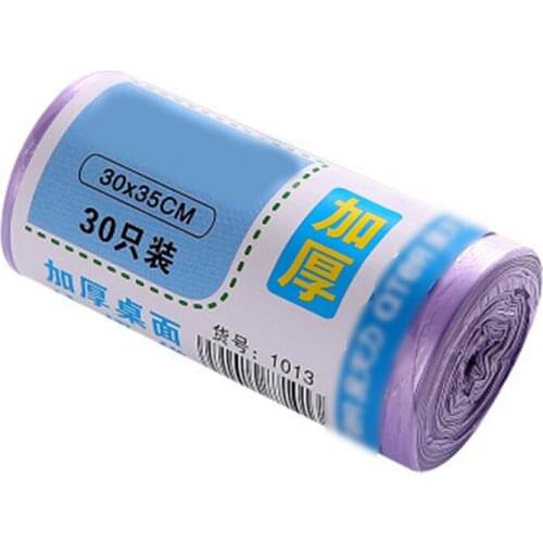 30pcs/Roll Thicken Small Garbage Bags Mini Desktop Trash Can Garbage Bag For Household Cleaning Waste Trash Plastic Bags 30*35cm