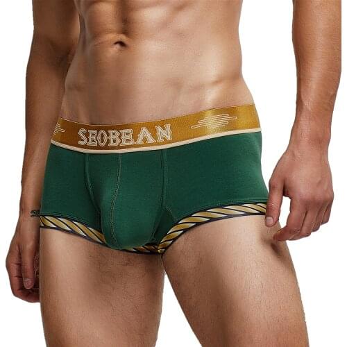 SEOBEAN Brand Male Panties Boxer Shorts Mens Underwears Boxers Pyjama Nice Comfortable Sexy Underpants New
