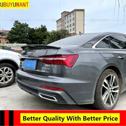 EPFBSQP For 2020 2021 Audi New A6 C8Car Accessories Real Carbon Fiber Trunk Spoiler Auto Modification For AUDI A6 C8 Spoiler