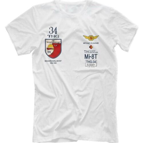 Squadron 34 (GDR, Mi-8) Russia Army T-Shirt. Summer Cotton Short Sleeve O-Neck Mens T Shirt New S-3XL