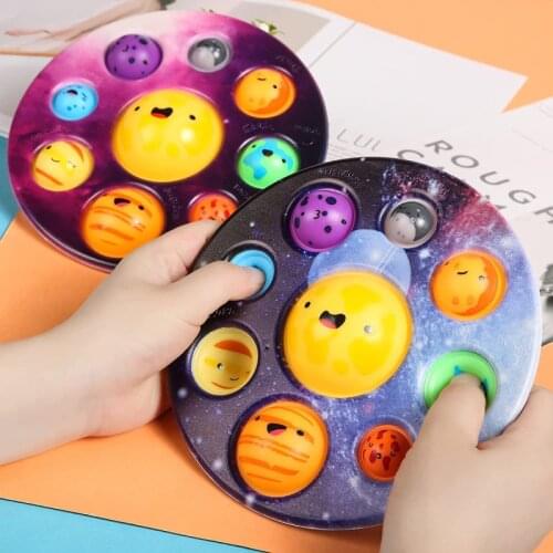 Peculiar Dimple Spinner Push Pop Fidget Toy Anti Stress Toy Anxiety Relief Toy Pop Sensory Toy Stress Toys for Kids and Adults
