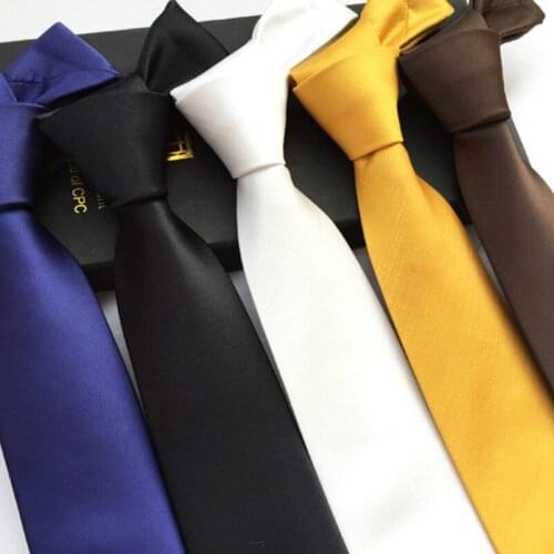 Ties for Men Solid Slim Mens Neck Skinny adult fashion Polyester Tie Accessories