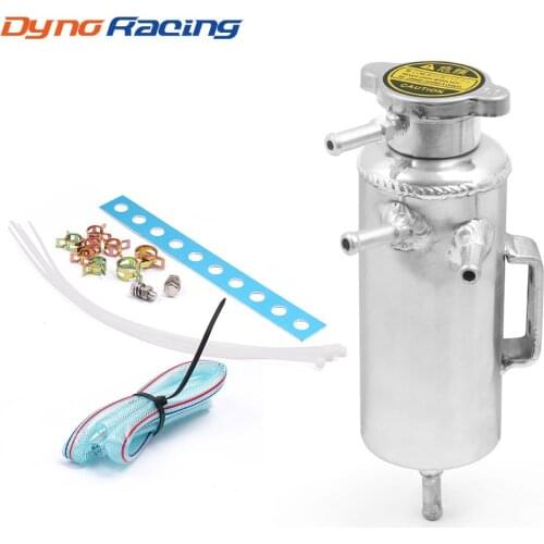 Racing Universal 60MM Radiator Alloy Coolant Swirl Pot Breather Air Separator Tank Engine Coolant Catch Can BX102156