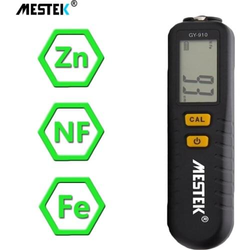 GY910 Digital Coating Thickness Gauge 1 micron/0-1300 Car Paint Film Thickness Tester FE/NFE Thickness Measuring Instruments