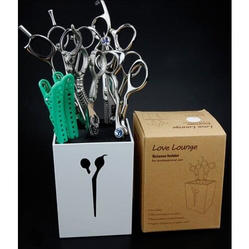 Hair Clips Storage Box Haircut Tool Salon Hairdressing Scissors Holder Comb Clamps Stand Hair Clips Box Organizer