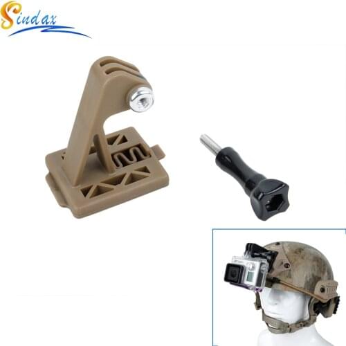 Sindax Helmet Selfie Connect Clip Clamp Mount for GoPro Hero 5 4 3+ 2 Xiaomi yi 4k SJ4000 SJ5000 Sport Camera Accessories