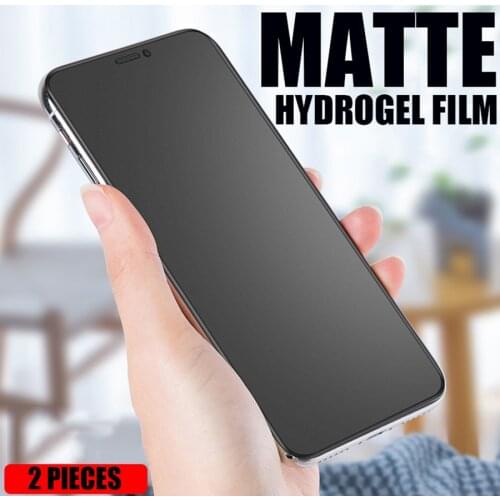 2PCS Frosted Matte Hydrogel Film For huawei P40 P30 P20 Lite Mate 20 Pro on huawei Honor 20 10 9 Lite 8X 9X TPU Screen Protector