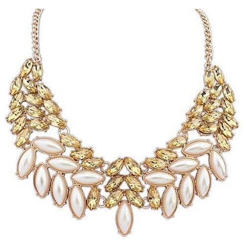 Fashion Beaded Necklace atmospheric multilayer crystal beads personality short paragraph layers euramerican exquisite imitation