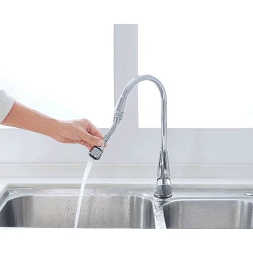 360 Rotatable Long Water Faucet Bubbler Kitchen Faucet Saving Tap Splash-proof Water Saving Bathroom Shower Head Filter Nozzle