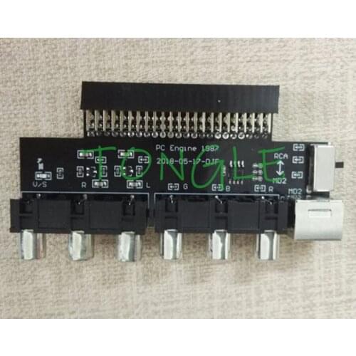 NEC PCE PC Engine video socket AV RGBS interface socket converter for arcade video game machine
