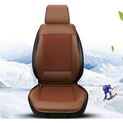 8 Built-in Fan 3D Cooling Fan Cool Cushion Fan Blowing Cool 12V 3 Speed Ventilation Cushion Summer Air Cooler Car Seat Cover