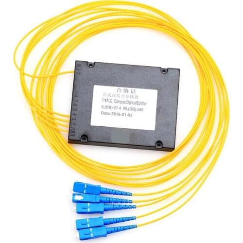 High Quality 1X4 SC /UPC Fiber Optic FTTH Splitter FBT Optical Coupler Singlemode simplex plc optical splitterDurable is good. f