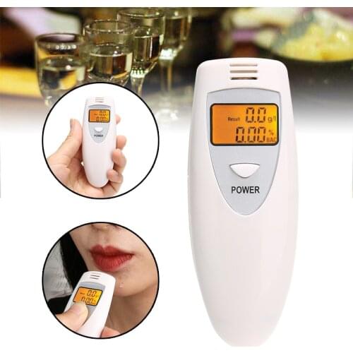 1PC Portable LCD Digital Breath Alcohol Tester Breathalyser Detector Analyzer Professional Alcohol Testing Equipment 95x36x16CM