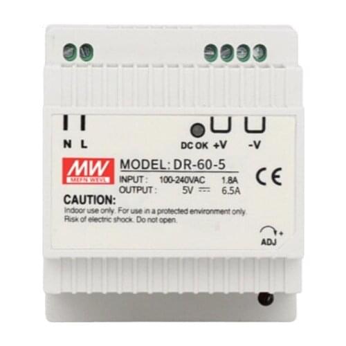 Din rail power supply dr-60-5 60W 5V ac dc converter