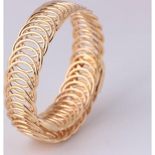 Adjustable Open Bracelets & Bangles Women Sexy European Punk New Charm Metal Stretch Iron Wire Braided Party Jewelry Girl Gifts