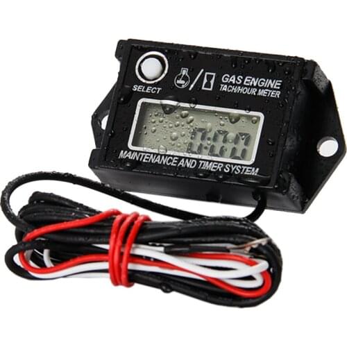 Hour Counter RPM Meter Waterproof Motocross for jet ski Mini Dune Buggies Paragliding outboard chainsaw .Free Shipping