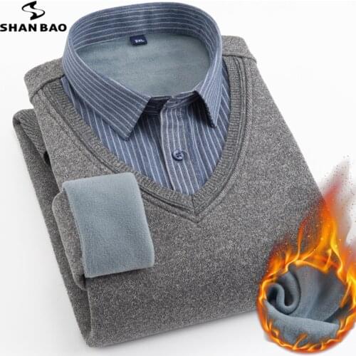 SHAN BAO Men's Long Shirts