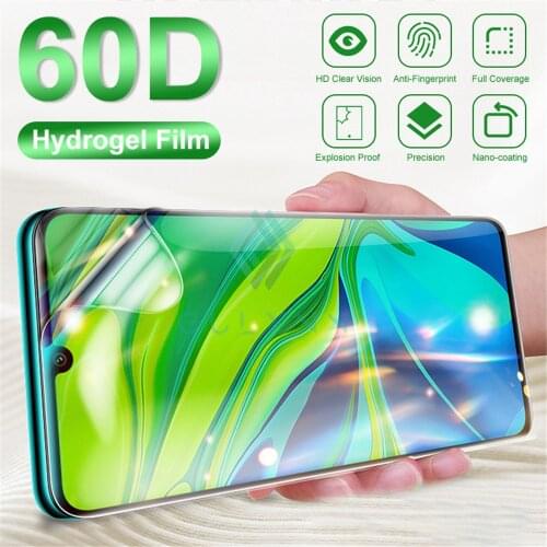 60D Full Cove for Xiaomi Mi Mix 2S 3 Note 10 Xiaomi Mi 9 9T Hydrogel Film Redmi Note 4X 7 8 8T 9 9S 9A Prime Pro Protective Film