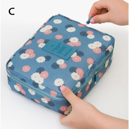 Women Korean Oxford Cloth Waterproof Large-Capacity Cosmetic Bag Simple Portable Multifunctional Travel Storage Wash Packet
