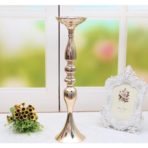 10 PCS/LOT Wedding Decoration Table Centerpieces Candle Stand Holders Tea Light Holder Gold Candlestick for Event Party Decor