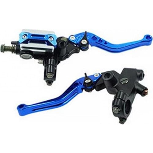 2Pcs 22mm CNC Hydraulic Disc Brake Upper Pump Motorcycle Clutch Handbrake
