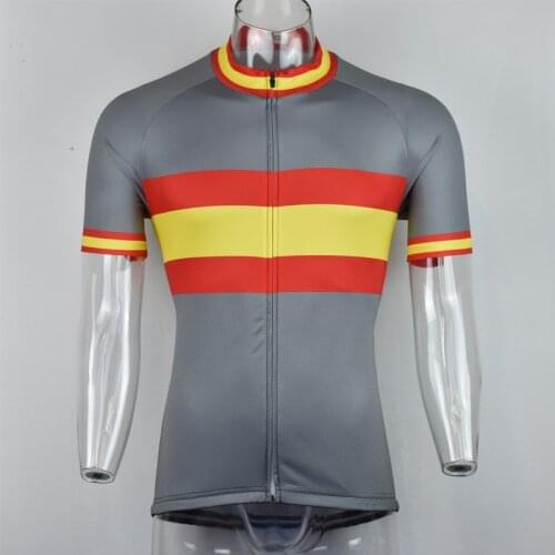 2018 New Spain Team Cycling Jersey Customized Road Mountain Race Top Classical max storm 4 Pockets