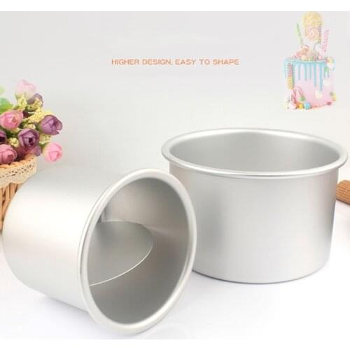 4/6/8 Inch Cake Mold Removable Bottom Aluminum Alloy Round Chiffon Cake Pan Tin Baking Cheese Mould Tray Tools Nonstick