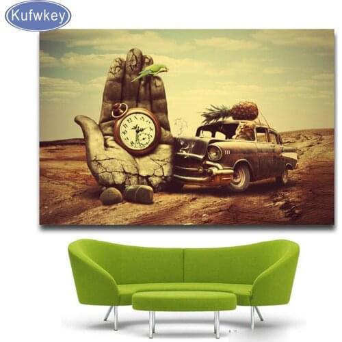 5d diy diamond painting Fantasy Hand watch car cross stitch diamond embroidery kit 3d picture diamond mosaic Home Decor wall art