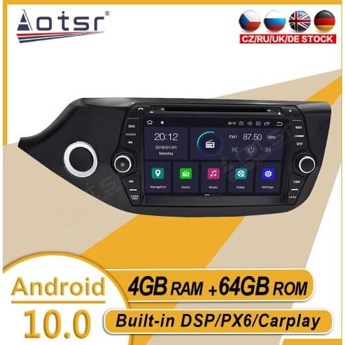 64GB For KIA CEED 2013 2014 - 2016 Car Stereo Multimedia Player Android GPS Navi Auto Audio Radio Recorder Carplay PX6 Head Unit