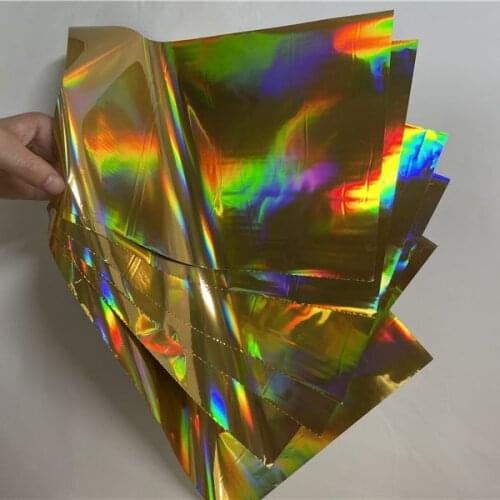 A4 50PCS Free Shipping Hot Stamping Toner Reactive Sleeking Laser Engraving Foil for Greeting Cards By Printer