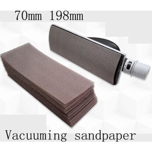 ATPRO Suitable for MIRKA Mesh Sand Square Dry Grinding Mesh Sandpaper 70/198mm Sanding Dust Suction Flocking Sandpaper