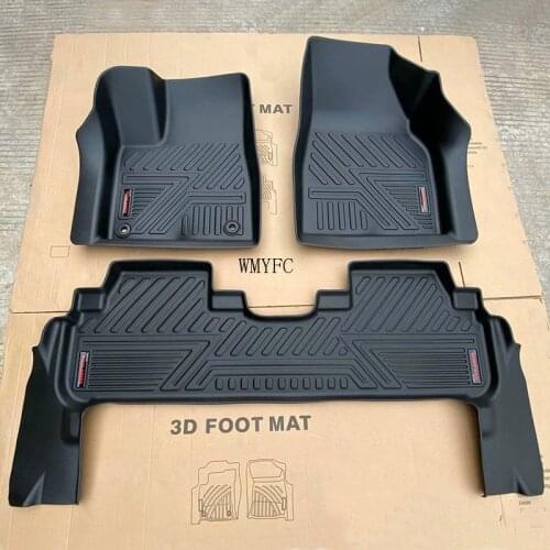 Car Styling 3D Luxury TPE Floor Foot Mats For Toyota Highlander 2015-2018 2019 Accessories Auto Car Carpet Anti Slip Pads LHD