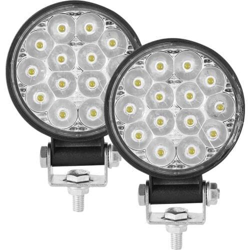 2PCS 10-30V 6000K 72W Car LED Light Mini 3 inch 14 beads Round Lamp Off-road Car Headlights Motorcycle Spotlights