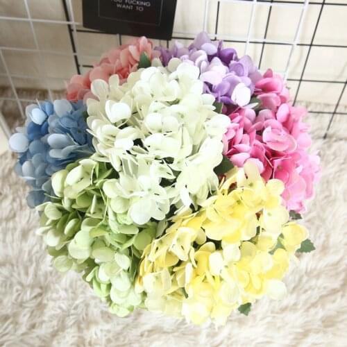 Butterfly Hydrangea Artificial Flower Plant Bonsai Wedding Decoration Holding Flowers INS Wind Room Terrace Garden Decoration