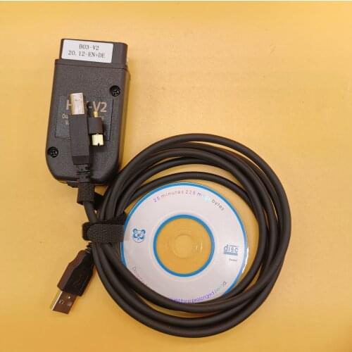 Vag Com 20.4 Hex V2 Testers General OBDII 16Pin Diagnostic Cable Vag Com 20.4.1/20.4.2 Interface 2nd ATMEGA162+16V8B+FT232RQ