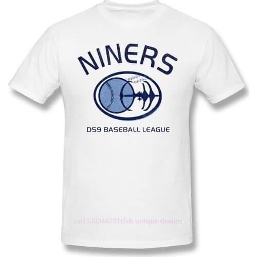 Deep Space Nine Niners DS9 Baseball League T-Shirt Men Short Summer Sleeve Star Trek Science Fiction Series Casual Shirt Loose
