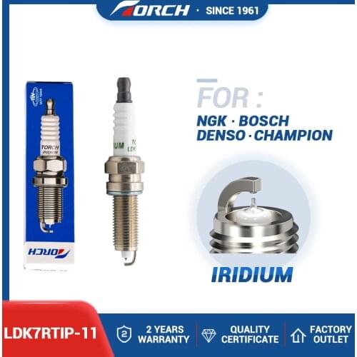China Original TORCH Iridium Platinum Spark Plugs LDK7RTIP-11 for NGK SILZKR7B11 for 0242135548 Denso VXUH22I Champion 9023