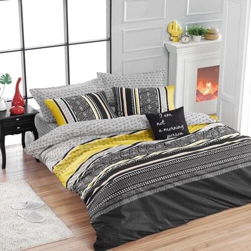 100% Natural Cotton Solid Color Double Duvet Cover Set FreshColor 4-Piece Modern And Stylish Design European American Style