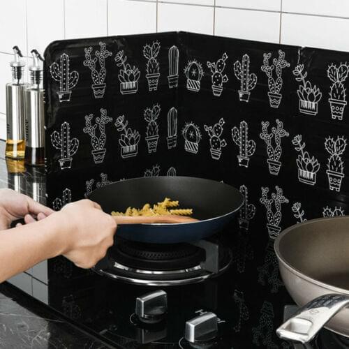 Kitchen Cooking Stove Foil Plate Prevent Oil Splash Cooking Hot Baffle Kitchen Tool Home Guard anti-oil pannel blinders